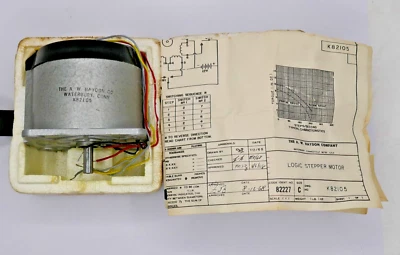 VINTAGE K82105 THE A.W. HAYDON COMPANY LOGIC STEPPER MOTOR REVERSIBLE 12 VDC NOS - Image 1 of 4