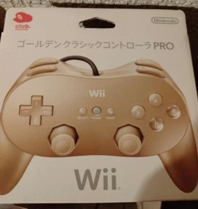 Controlador Pro Nintendo Wii Golden Classic con Caja Club Nintendo Limited Nuevo Japón - Imagen 1 de 24
