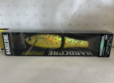 Duel Hardcore Ninja Swimmer 180f Flotante 7", 62g Gold Shiner Swimbait - NUEVO Foto 1 de 4