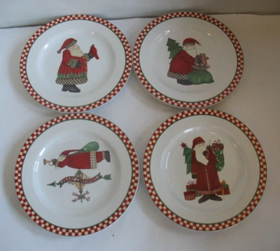 Platos de postre/ensalada Sakura 8" S/4 Debbie Mumm MAGIC OF SANTA Foto 1 de 4
