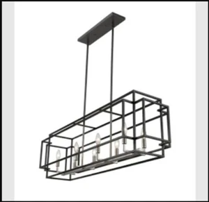 Bellevue Ancyra 8 Light 44" Wide Taper Candle Linear Chandelier ZCH81108M - Picture 1 of 3