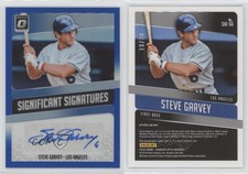 2018 Donruss Optic Significant Signatures Blue Prizm /20 Steve Garvey Auto