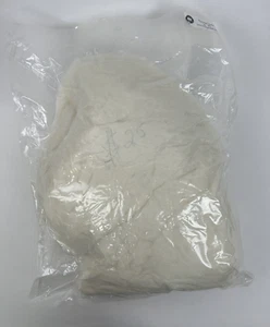 Short Fiber Merino Wool Roving Fiber White 1 lb Sealed Bag Felting Wool NEW - Picture 1 of 5