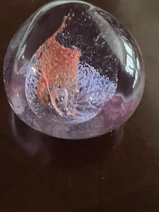 Caithness Pastel Scotland Paperweight Light Purple Glass Swirl Design - Picture 1 of 11