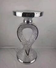 Silver Mirrored Mosaic Side Table Stands Bed/sofa Side