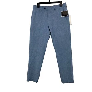 Bar III Mens Slim-Fit Blue Chambray S Blue 32x32 - Picture 1 of 6
