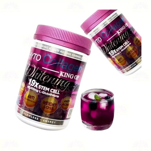 Phyto Collagène King - Poudre Blanchissante Anti-âge 800g Goût Raisin Pomme