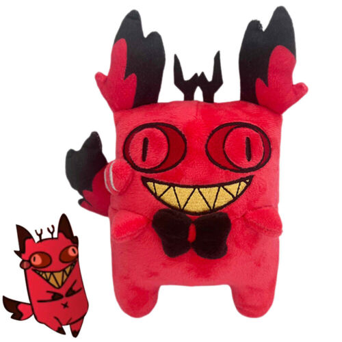 Hazbin Hotel Alastor Cursed Cat Doll The Radio Demon Anime Stuffed Plushie Toys