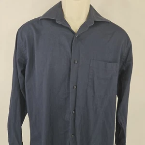 Luxton Herren Button Down Hemd Langarm Kragen Größe Medium 15-15,5" 32/33" blau - Bild 1 von 14