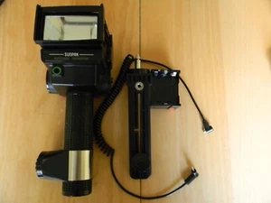 SunPak Auto 522 Auto Handle Mount Flash & Backets & Trigger Cord -Works - Picture 1 of 24