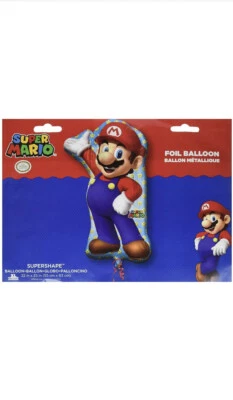 X2 Lote Super Mario Bros 33” Superforma Mylar Lámina Globo Suministros de Fiesta Foto 1 de 2