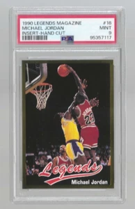 1990 Legends Magazine #16 MICHAEL JORDAN PSA 9 Chicago Bulls HOF Insert - Picture 1 of 2