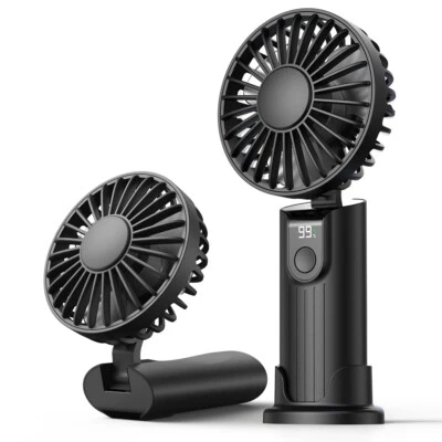 TOPK Portable Handheld Fan 5000mAh Rechargeable Foldable Fan 3 in 1 Personal Fan