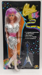 CHARLIE ROCK STAR BAMBOLA STILE JEM HOLOGRAMS VINTAGE 1980 NUOVA IN SCATOLA - Picture 1 of 7