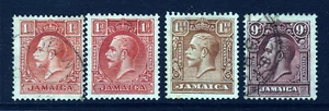 GIAMAICA King George V 1929-32 nuovo set definitivo da SG 108 a SG 110 MINT & VFU - Foto 1 di 2