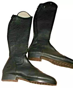 Tuff Rider Belmont Field Boots-11 W English Riding LEATHER /hard rubber soles - Picture 1 of 7