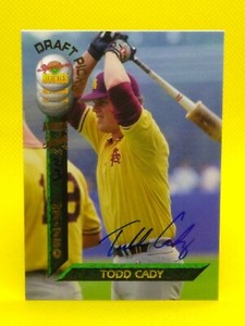 Todd Cady 1994 Signature Rookies AUTO #58 Arizona State Sun Devils 