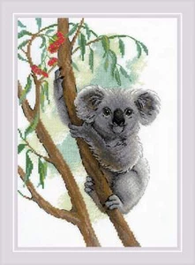 Riolis Counted Cross Stitch Kit Cute Koala R2082 - Picture 1 of 6