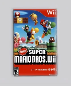 SUPER MARIO BROS. WII / NINTENDO WII - IMÁN NEVERA 2"x3" (juego retro nuevo - Imagen 1 de 3