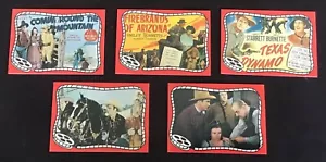 1993 SMKW Riders Of The Silver Screen Series 1 5-Card Subset Smiley Burnette - Picture 1 of 2