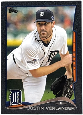 2014 Topps Mini - Justin Verlander - Black Parallel /5 Tigers - Image 1 of 2