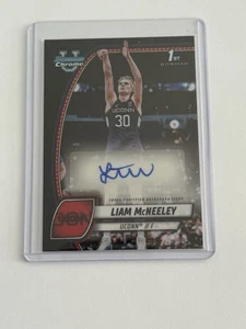 Liam McNeeley Auto 2025 Bowman Chrome U Black Wave UCONN #52 - Picture 1 of 2