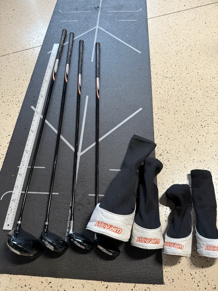 Controlador Slazenger Wrath 4 CLUBS RH 1, 3W, 3i, 4i grafito usado en excelente estado - cubiertas como nuevas Foto 1 de 4