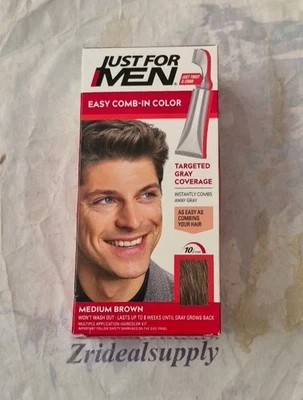Just For MEN Touch of Gray Hair Color A35 Medium Brown - Image 1 of 2