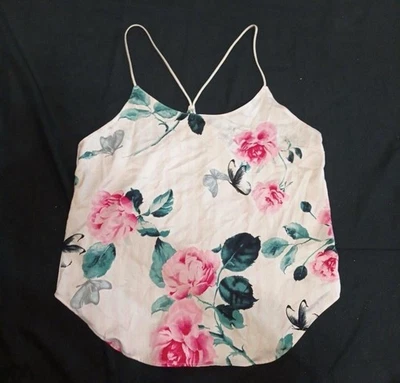 Victoria’s Secret floral satin cami pajama top S - Image 1 of 3