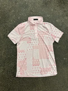 G/Fore Golf Polo Shirt Mens Medium Pink Floral Paisley Athletic Outdoor - Bild 1 von 6