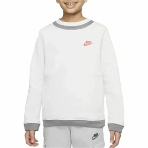Sudadera sin Capucha Niño Nike Amplify Blanco - Imagen 1 de 4
