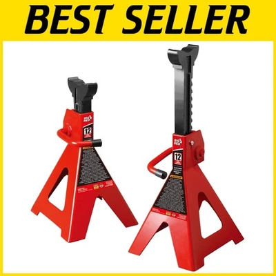 Steel Car Jack Stands, 24,000 lb Load Capacity - Image 1 of 4