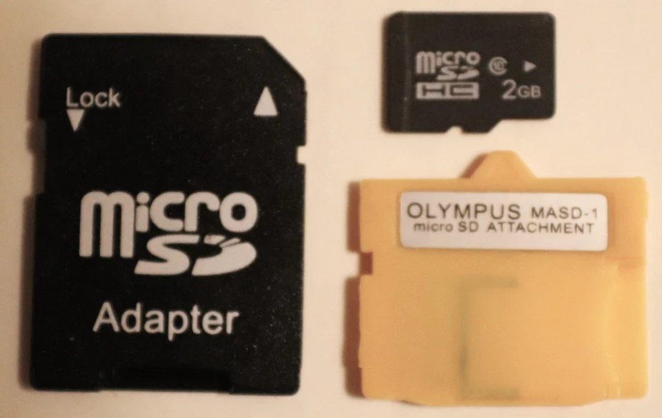XD Adapter + 2GB MicroSD Card + SD adapter - Image 1 of 1