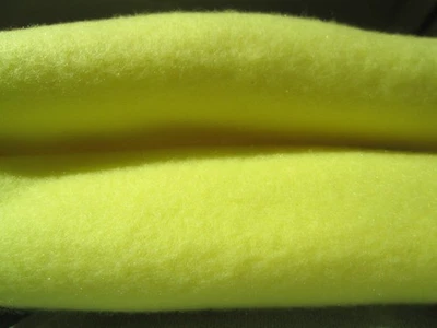 Blizzard Pre-Cut Plush Lemon Yellow Fleece Fabric - 1-1/2 yards x 58" - NEW - Image 1 of 2