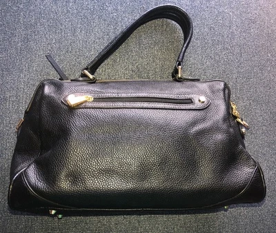Cartera ORA DELPHINE "Lisa" Cuero Guijarro Negro NUEVA EN BOLSA CON AJUSTE CORREA Foto 1 de 4