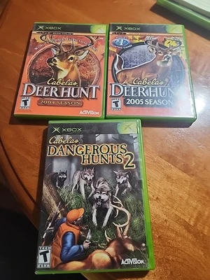 Original Xbox Cabela's Dangerous Hunts 2  and Deer Hunt 2004 And 5 - Image 1 of 4