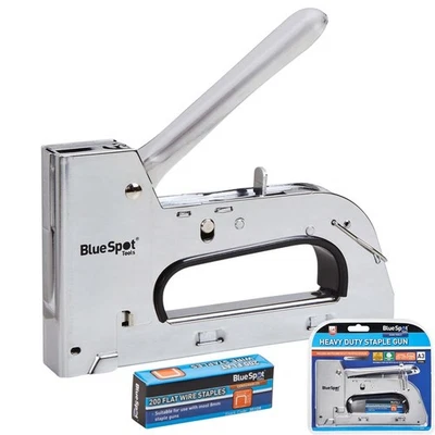BlueSpot Tacker 200 Klammern Polster verstellbar Möbel Zimmerei Werkzeug - Bild 1 von 3