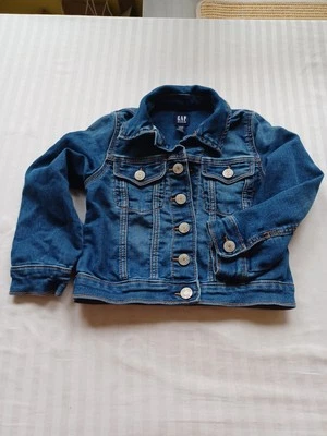 Gap Kids Azul Denim Vaquero Chaqueta Unisex Niño Talla 4 Clásico Americano Todas las Temporadas Foto 1 de 4