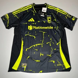 Maglia Columbus Crew 24/25 Away Kit Uomo Nuova con etichette Autentica Taglia XL Nera Adidas - Foto 1 di 11