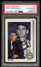 1992 Star Pics #15 Mike Krzyzewski Signature Auto Autograph PSA DNA 8 - Coach K