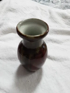 6" Hosley Ceramic Mini Vase Oxblood perfect for dried or artificial floral - Picture 1 of 4