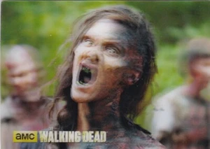 2016 The Waking Dead Season 4 Dog Tags 3D Lenticular Sticker Card #S21 OF 24 - Picture 1 of 1