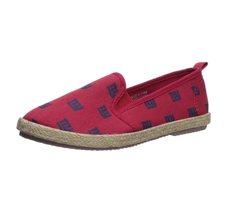 FOCO NFL Women's New York Giants Espadrille Canvas Shoe Cover