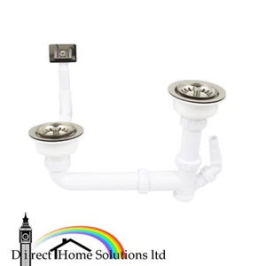 Kit de residuos fregadero Rangemaster WKIT22 cromo pulido para fregaderos de cocina de 1,5 tazones - Imagen 1 de 1