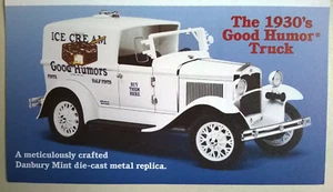 Ford Good Humor Truck (1930er Jahre): Werbeprospekt DANBURY MINT - Bild 1 von 3