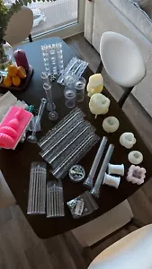 Candle making supplies set: Candle Science wax (3 types), dye, fragrances, molds - Picture 1 of 24