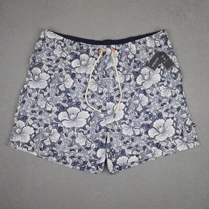 Nautica Swim Trunks Mens XXL 2XL Blue Floral Mesh Lined Quick Dry Shorts New NWT - Picture 1 of 15