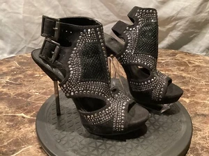 Fergie Studded Heels Women Size 7.5 M Has 5” Heel - Picture 1 of 12