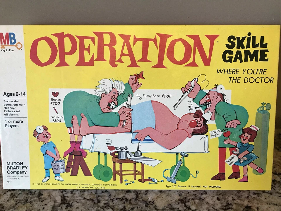 Operation Game Replacement Parts & Pieces 1965 Vintage Funatomy Milton Bradley - Image 1 of 1