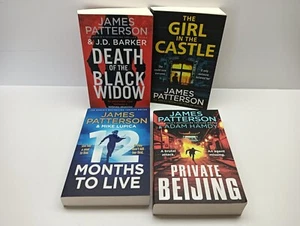4 x James Patterson Book Bulk Bundle Crime Thriller Action Paperback Lot VGC - Picture 1 of 8